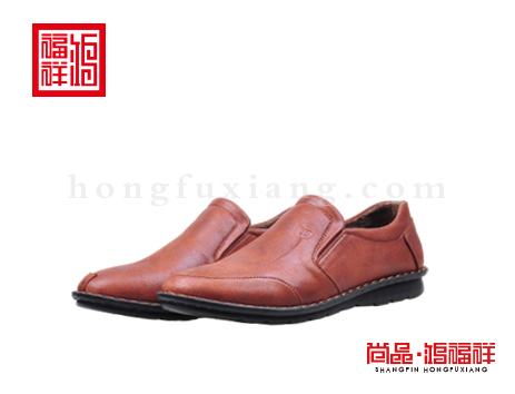 鴻福祥布鞋男鞋D152129棕色